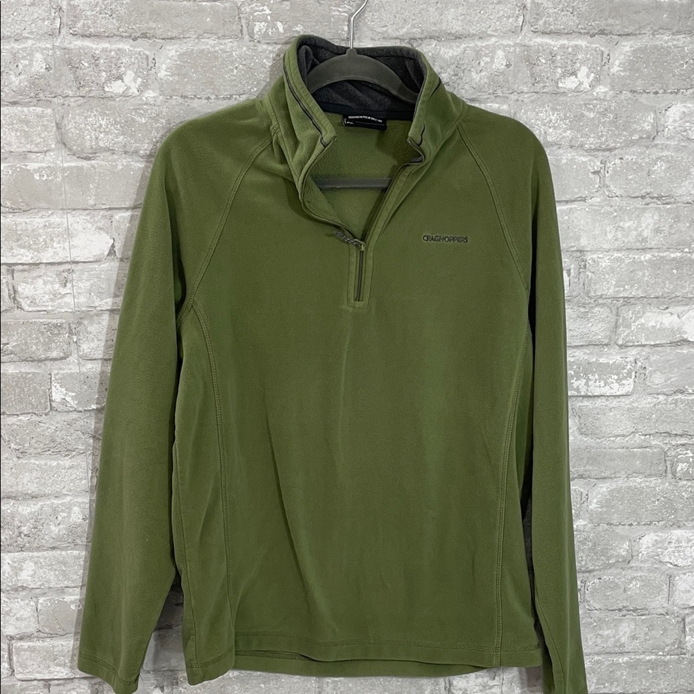 Craghoppers Green Fleece 1/2 Zip Pullover